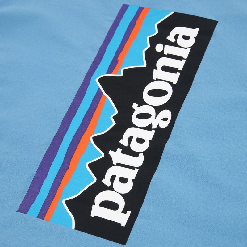 Vyriški marškinėliai Patagonia P-6 Shore blue logo 4