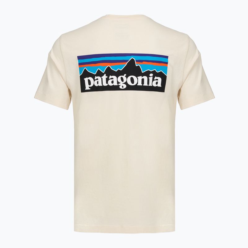Vyriški marškinėliai Patagonia P-6 Logo undyed natural 2