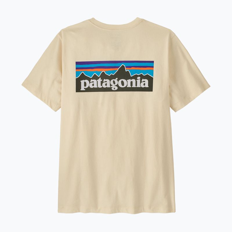 Vyriški marškinėliai Patagonia P-6 Logo undyed natural