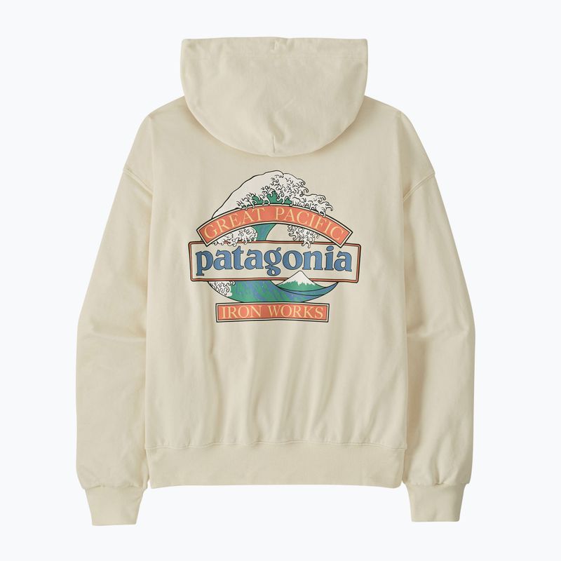 Vyriškas džemperis Patagonia Great Waves Daily Hoody wool white 2