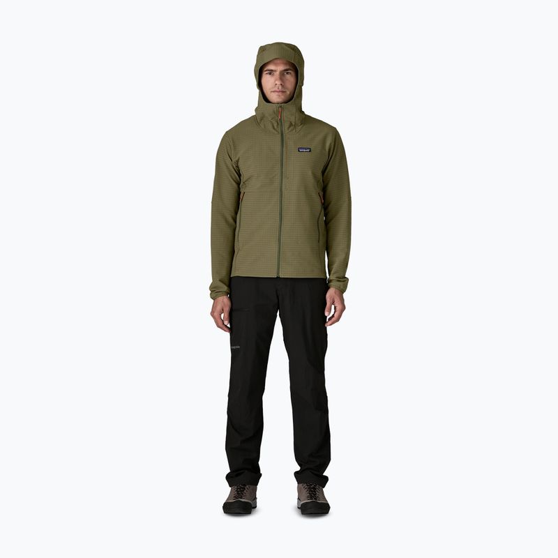 Vyriška softshell striukė Patagonia R1 TechFace Hoody basin green 2