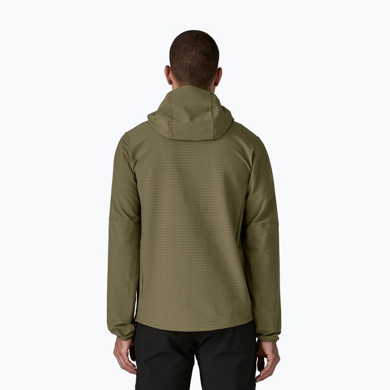 Vyriška softshell striukė Patagonia R1 TechFace Hoody basin green 3