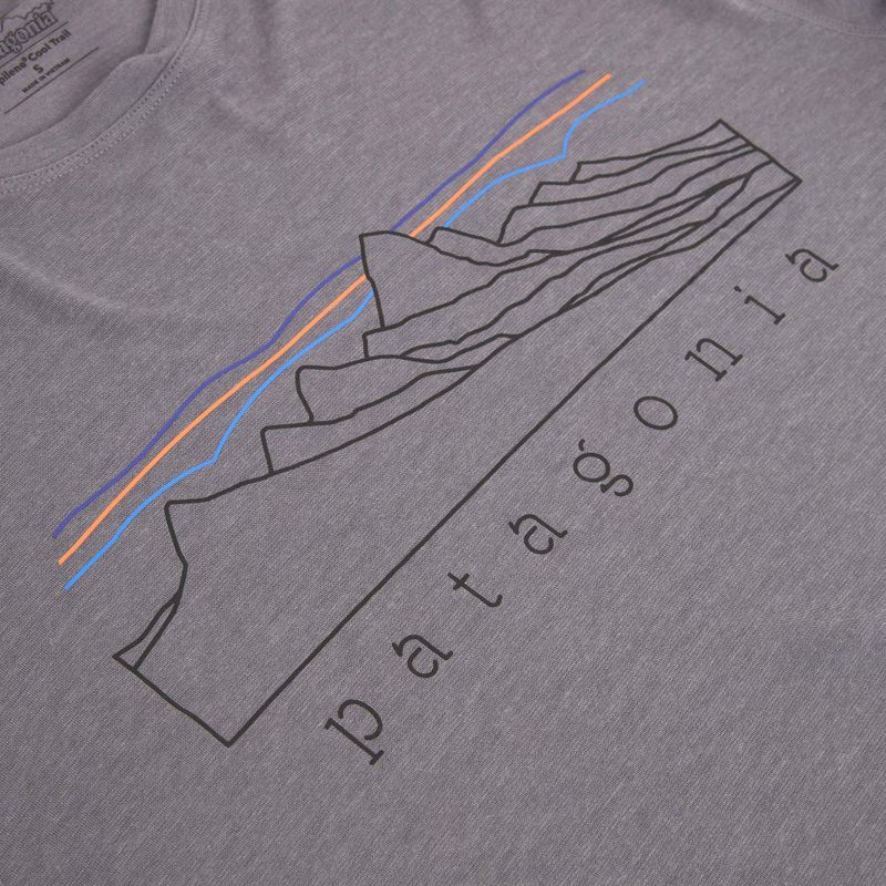 Vyriški ilgomis rankovėmis marškinėliai Patagonia Cap Cool Trail Stratapeaks may grey 3