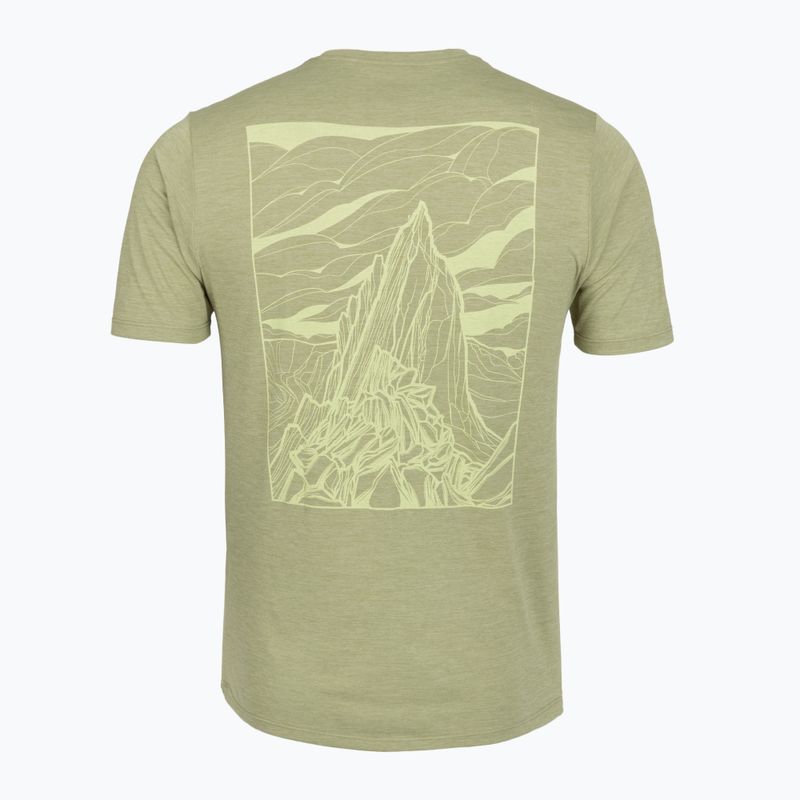 Vyriški marškinėliai Patagonia Cap Cool Daily Shirt - Cloud Crag gumtree green - light gumtree green x-dye 2