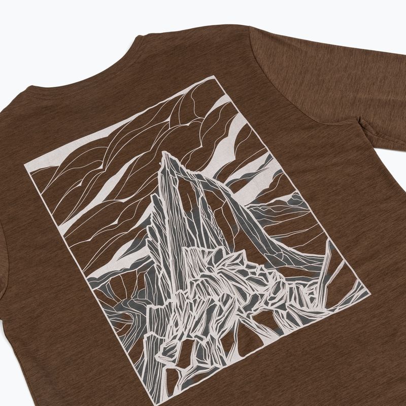 Vyriški žygio marškinėliai ilgomis rankovėmis Patagonia Cap Cool Daily Hut Tripper LS berm brown - light berm brown x-dye 4
