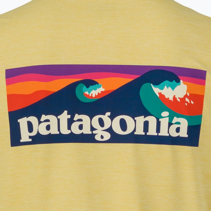 Vyriški ilgomis rankovėmis marškinėliai Patagonia Cap Cool Daily Boardshort Logo LS limestone yellow - Light Limestone yellow x-dye 5