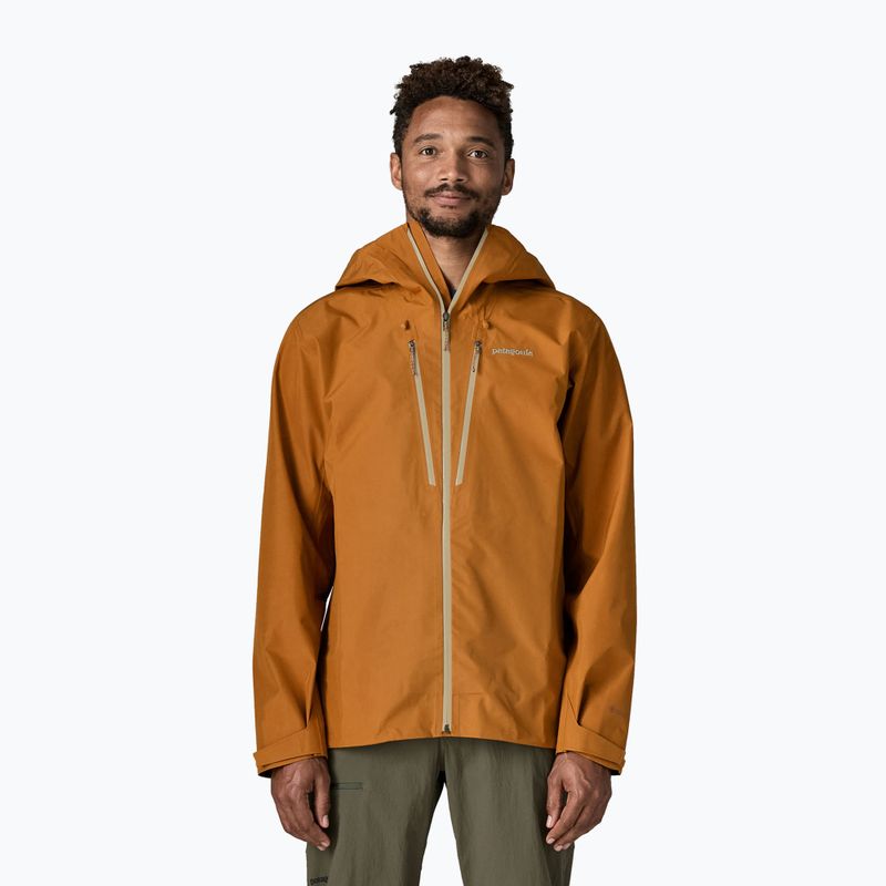 Vyriška lietaus striukė Patagonia Triolet cinnamon brown 2
