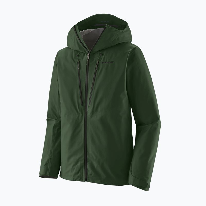 Vyriška lietaus striukė Patagonia Triolet treeline green 2
