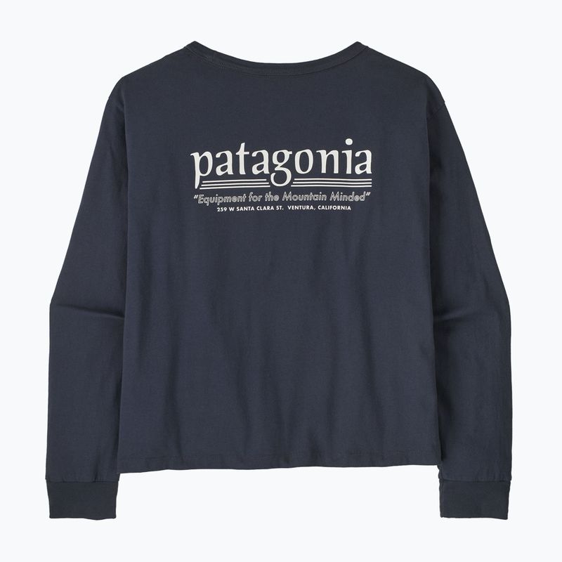 Moteriški marškinėliai ilgomis rankovėmis  Patagonia Hut Tripper Easy Cut smolder blue 2