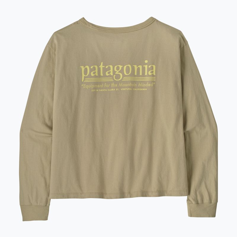 Moteriški marškinėliai ilgomis rankovėmis  Patagonia Hut Tripper Easy Cut weathered stone 3