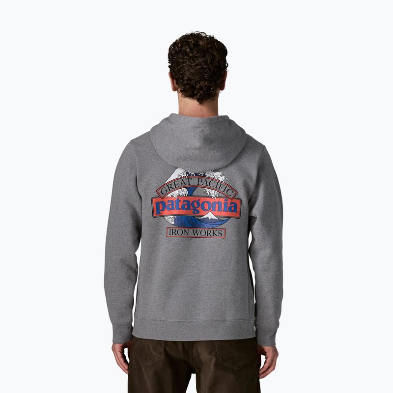 Vyriškas džemperis Patagonia Great Waves Uprisal Hoody gravel heather 2