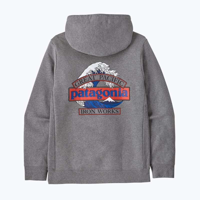 Vyriškas džemperis Patagonia Great Waves Uprisal Hoody gravel heather 4