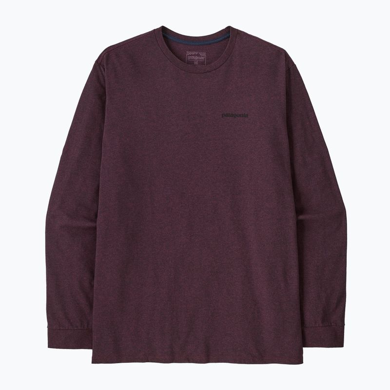 Vyriški ilgomis rankovėmis marškinėliai Patagonia P-6 Logo Responsibili berry fig