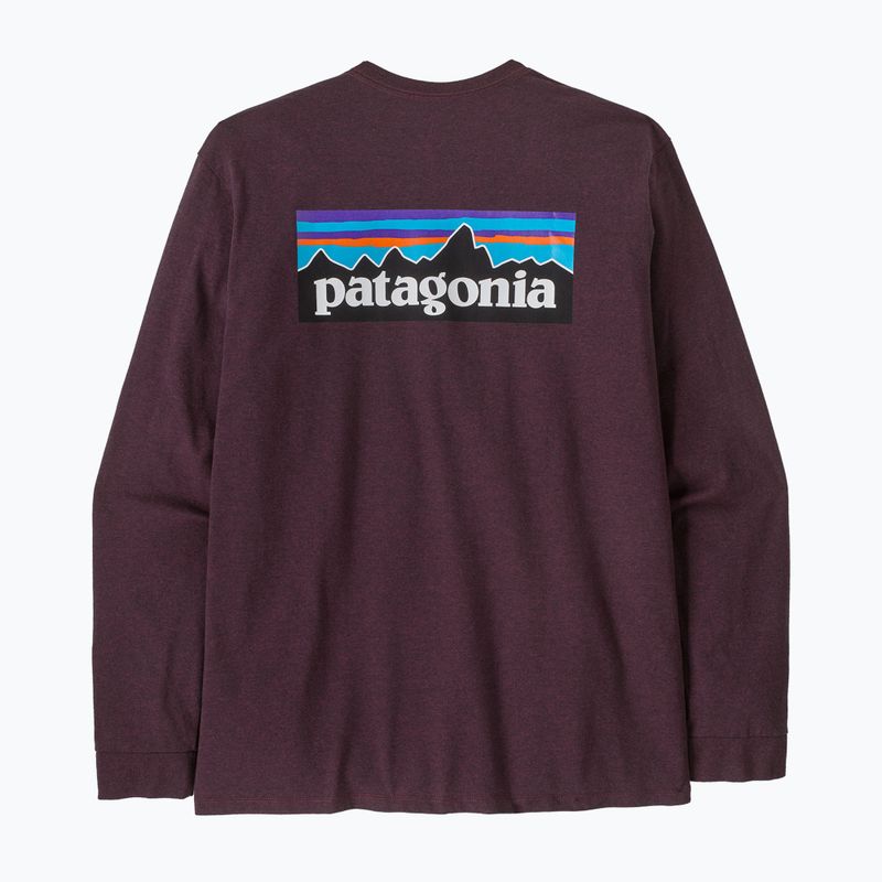 Vyriški ilgomis rankovėmis marškinėliai Patagonia P-6 Logo Responsibili berry fig 2