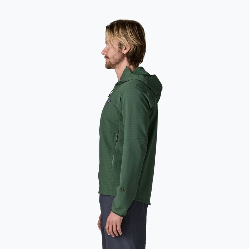 Vyriška softshell striukė Patagonia R1 TechFace Hoody canopy green 3