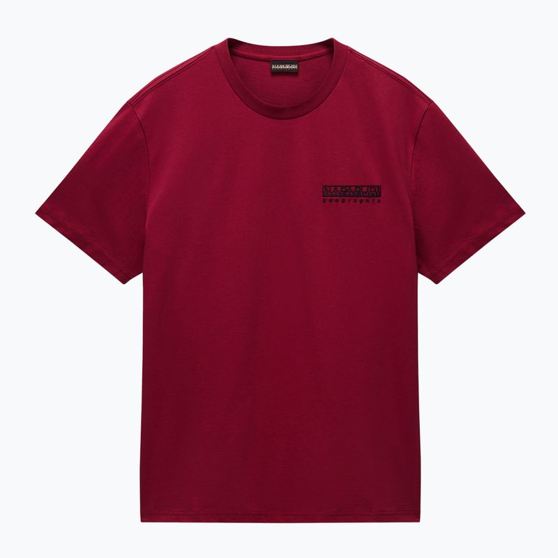 Vyriški marškinėliai Napapijri S-Vignonil Back tibetan red R1E 5
