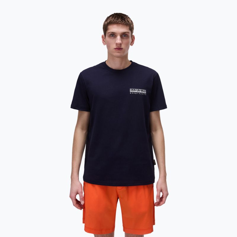 Vyriški marškinėliai Napapijri S-Vignonil Back blu marine