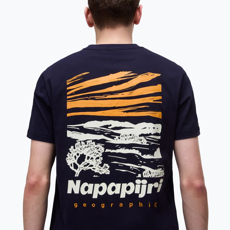 Vyriški marškinėliai Napapijri S-Vignonil Back blu marine 4
