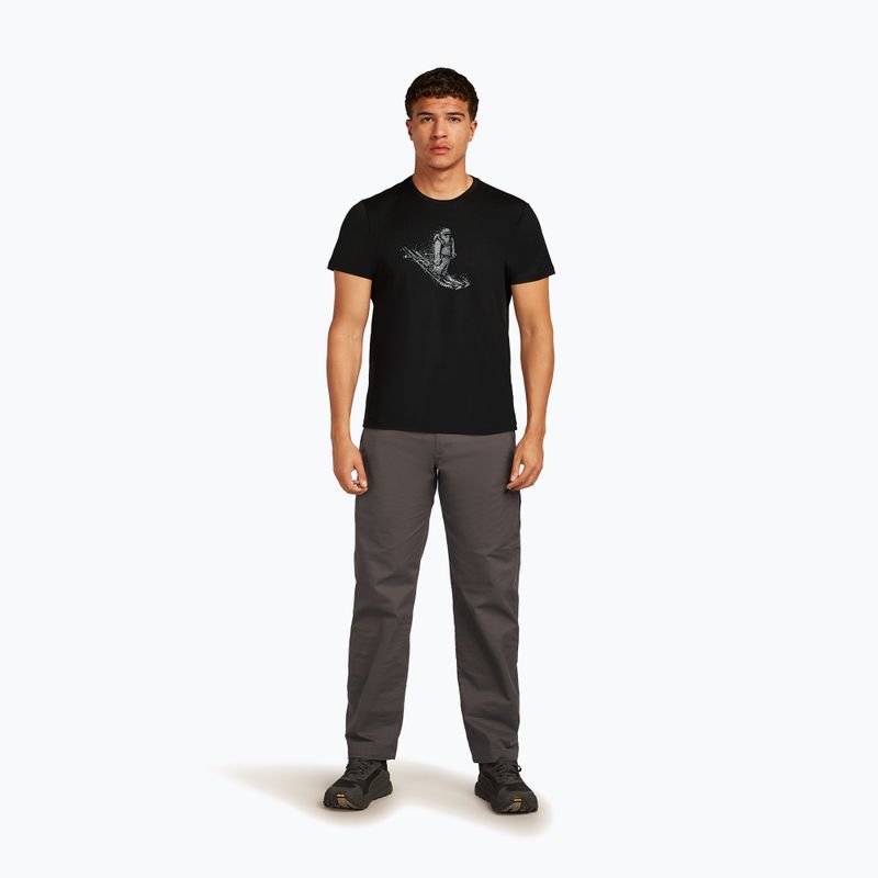 Vyriški marškinėliai icebreaker Merino 150 Tech Lite Skiing Yeti black 2