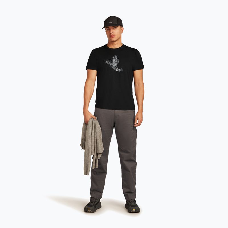 Vyriški marškinėliai icebreaker Merino 150 Tech Lite Skiing Yeti black 4