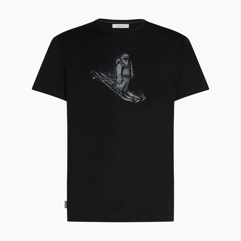 Vyriški marškinėliai icebreaker Merino 150 Tech Lite Skiing Yeti black 7