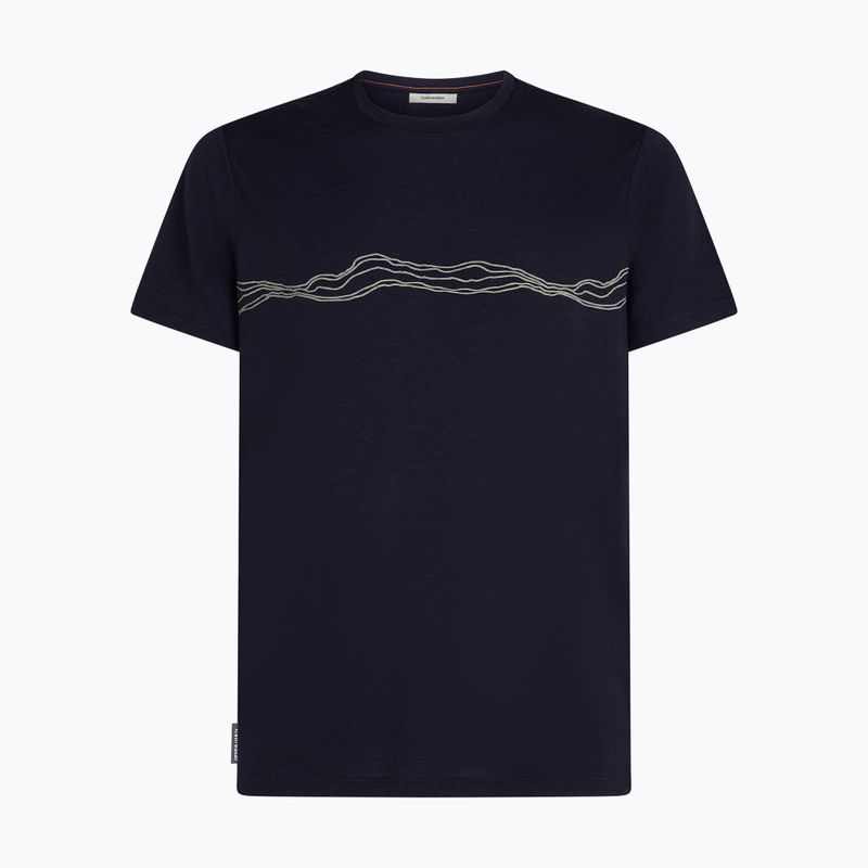 Vyriški marškinėliai icebreaker Merino 150 Tech Lite Mountain Pulse midnight navy 6