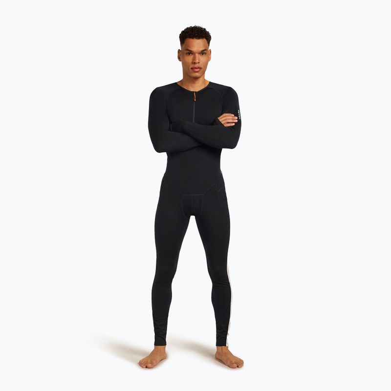 Vyriškas termoaktyvus kombinezonas icebreaker Merino 200 Oasis+ black/undyed/cb 5