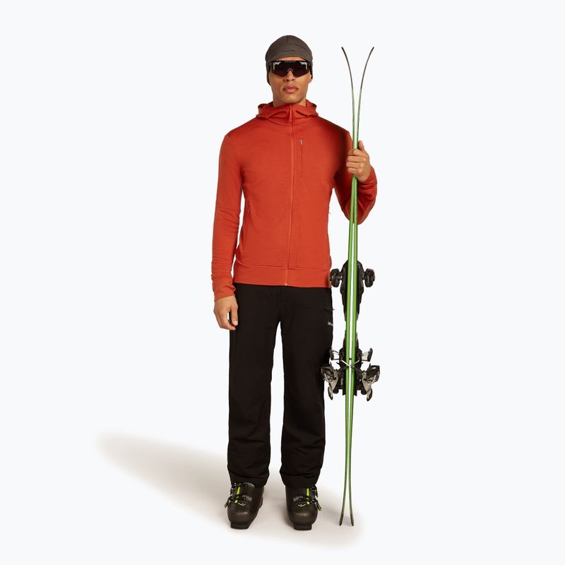 Icebreaker Merino 260 Quantum IV Zip Hoodie vyriška striukė su kapišonu agate 4