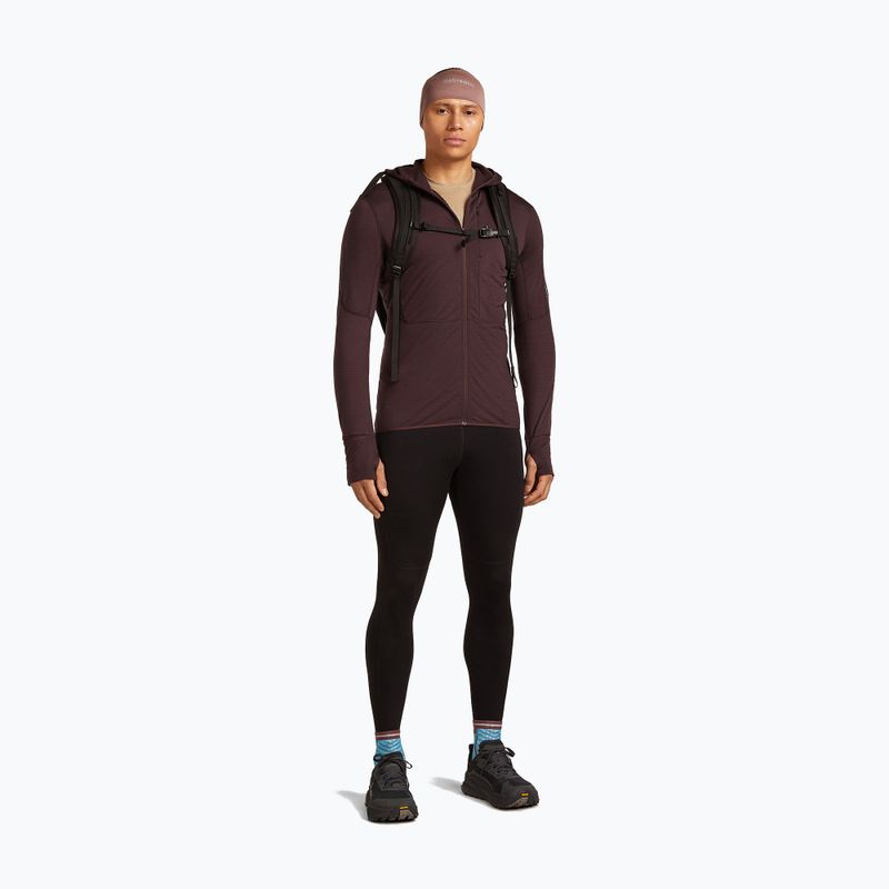 Vyriškas žygio džemperis icebreaker Merino 200 RealFleece Descender Zip Hoodie java 4