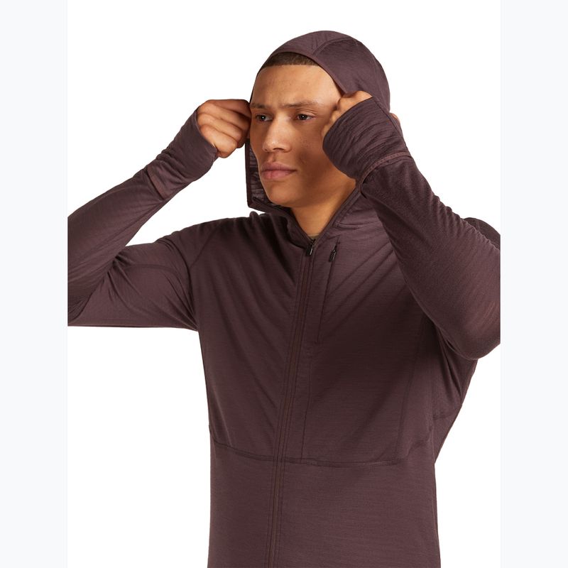 Vyriškas žygio džemperis icebreaker Merino 200 RealFleece Descender Zip Hoodie java 5