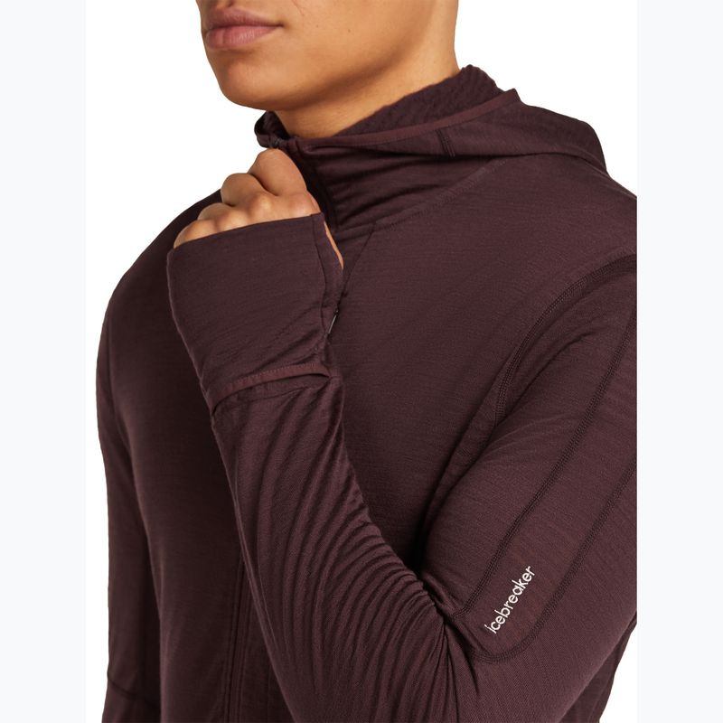 Vyriškas žygio džemperis icebreaker Merino 200 RealFleece Descender Zip Hoodie java 8