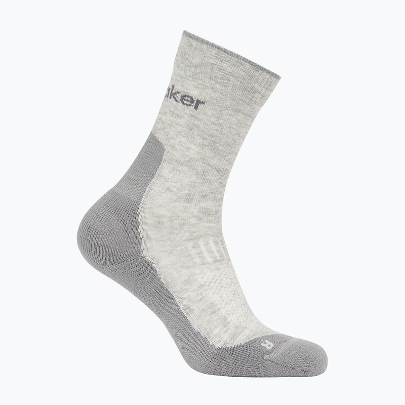Vyriškos kojinės icebreaker Merino Hike+ Light Crew blizzard heather/alloy