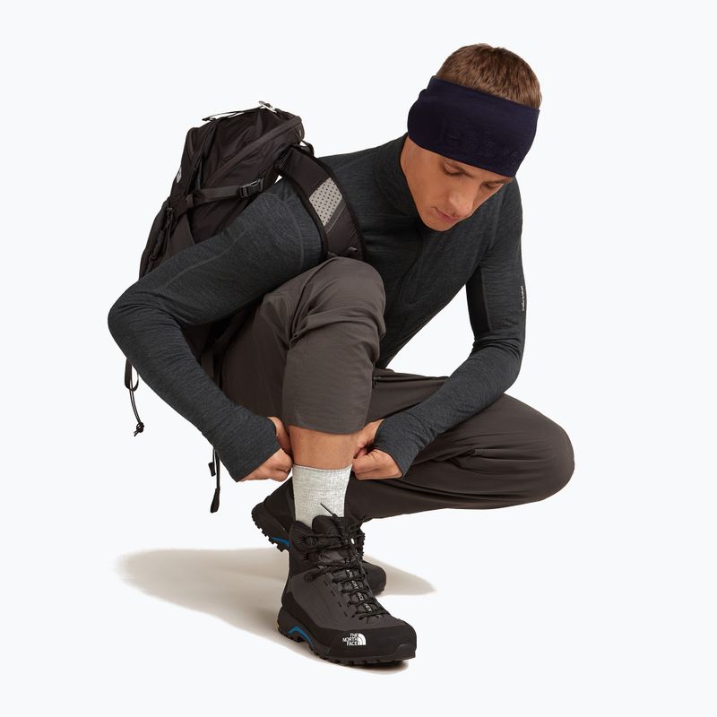 Vyriškos kojinės icebreaker Merino Hike+ Light Crew blizzard heather/alloy 5