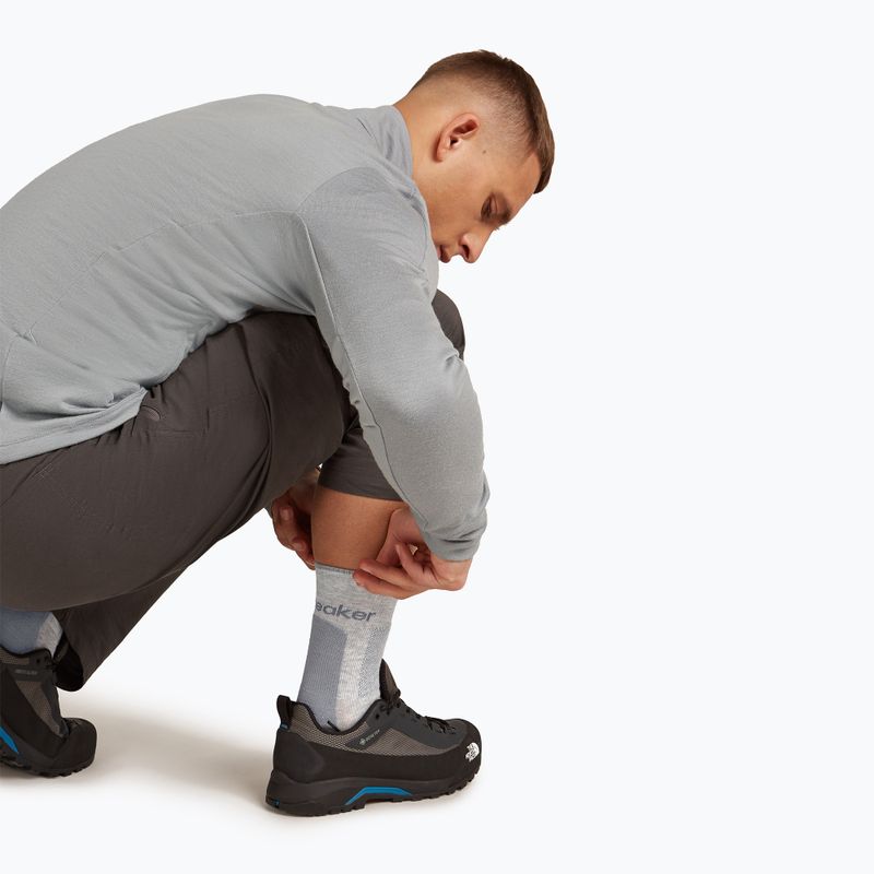 Vyriškos Icebreaker Merino Hike+ Medium Crew kojinės blizzard heather/alloy 5