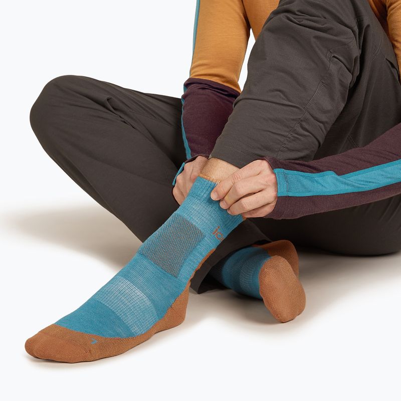 Icebreaker vyriškos kojinės Merino Hike+ Medium Crew topaz/trail 3