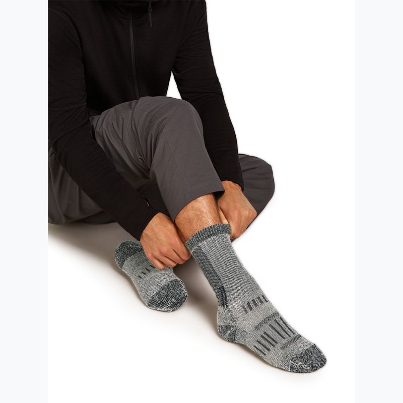 Vyriškos kojinės icebreaker Merino Hike+ Mountaineer Mid Calf jet heather/black 4