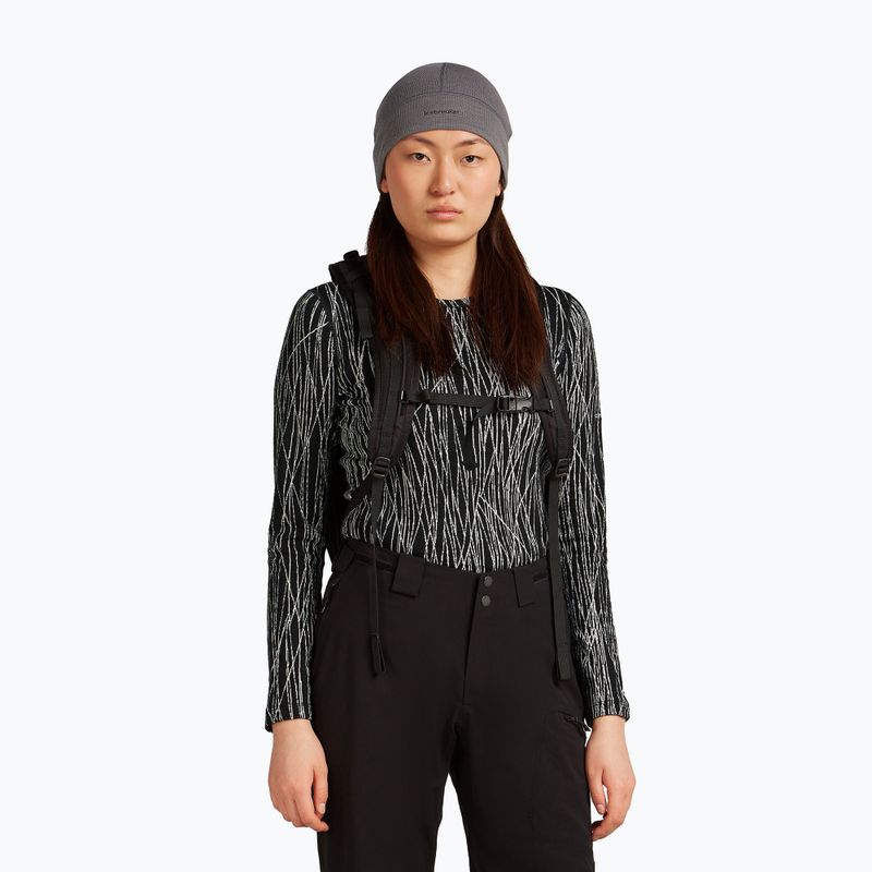 Žieminė kepurė icebreaker Merino 260 Waffle Reversible Beanie obsidian/black 5