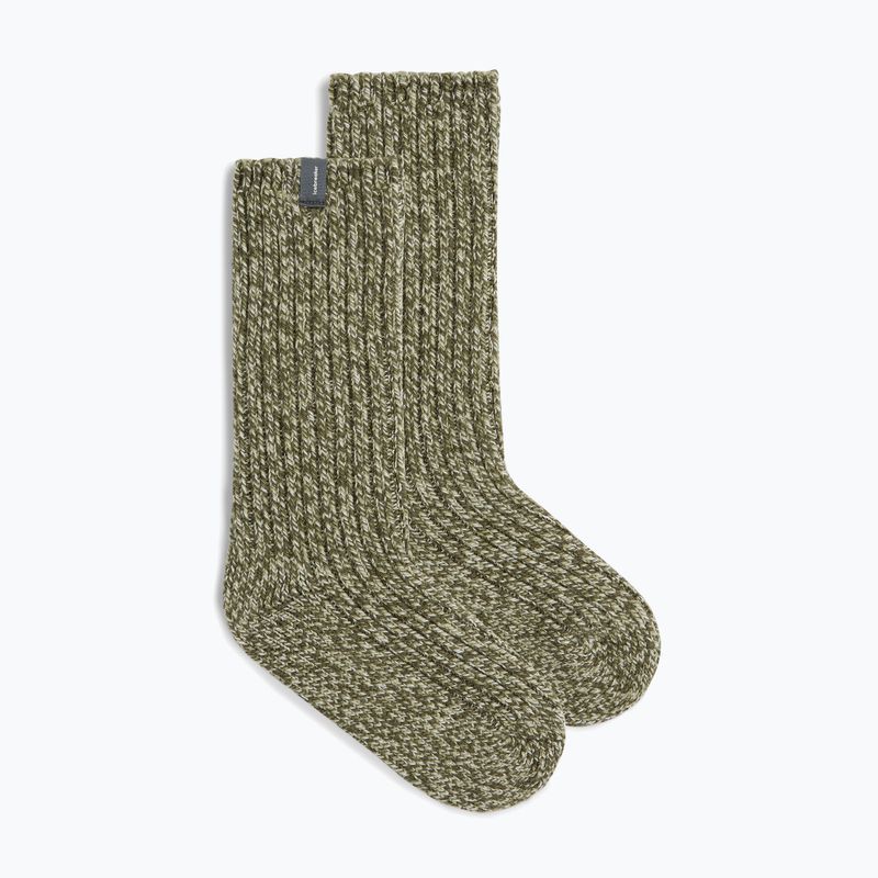 Slidinėjimo kojinės Icebreaker Merino Ski Lodge Crew loden/lichen/chalk 2