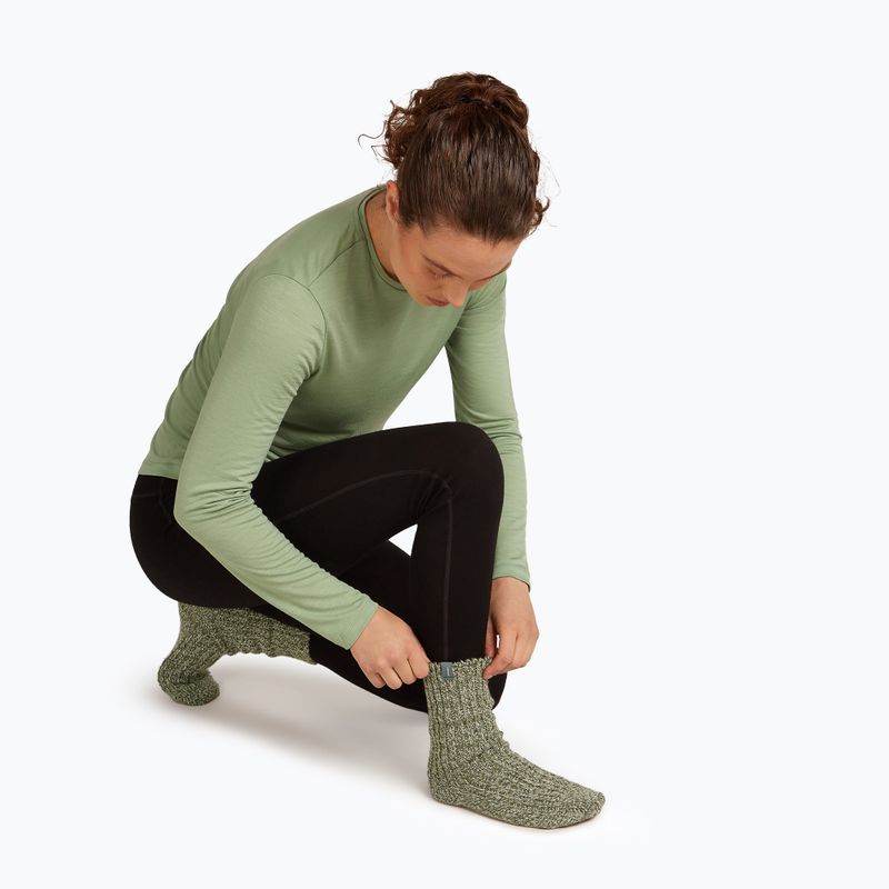 Slidinėjimo kojinės Icebreaker Merino Ski Lodge Crew loden/lichen/chalk 4