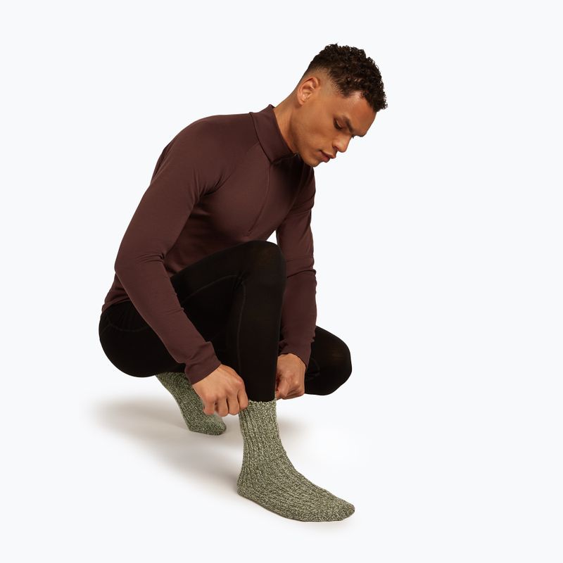 Slidinėjimo kojinės Icebreaker Merino Ski Lodge Crew loden/lichen/chalk 7