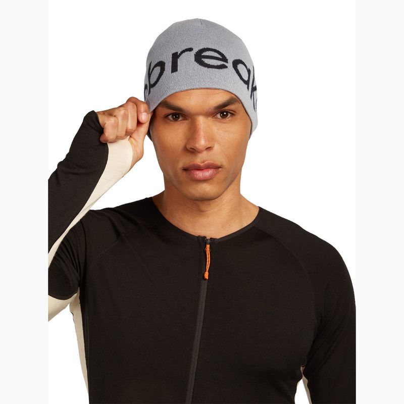 Žieminė kepurė icebreaker Merino Icebreaker Beanie alloy/black 4