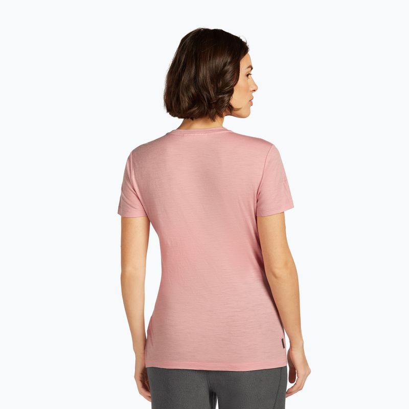 Moteriški žygio marškinėliai icebreaker Merino 150 Tech Lite III Tee blush 3