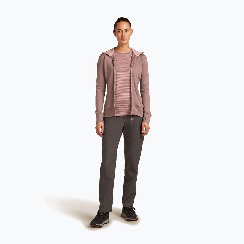 "Icebreaker" moteriška striukė su gobtuvu "Merino 260 Quantum IV Zip Hoodie summit/blush 2