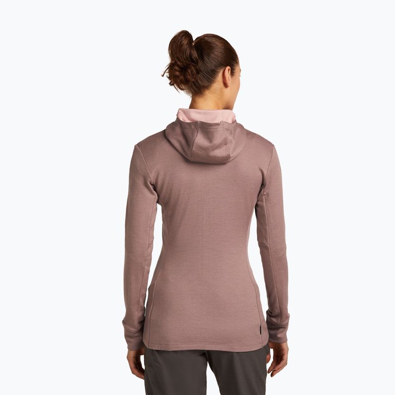 "Icebreaker" moteriška striukė su gobtuvu "Merino 260 Quantum IV Zip Hoodie summit/blush 4