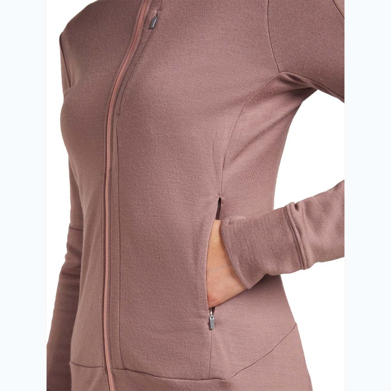 "Icebreaker" moteriška striukė su gobtuvu "Merino 260 Quantum IV Zip Hoodie summit/blush 9