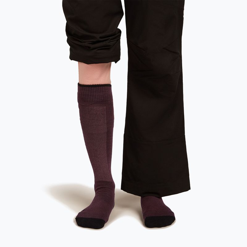 Slidinėjimo kojinės moterims Icebreaker Merino Ski+ Light OTC java/black/summit 3