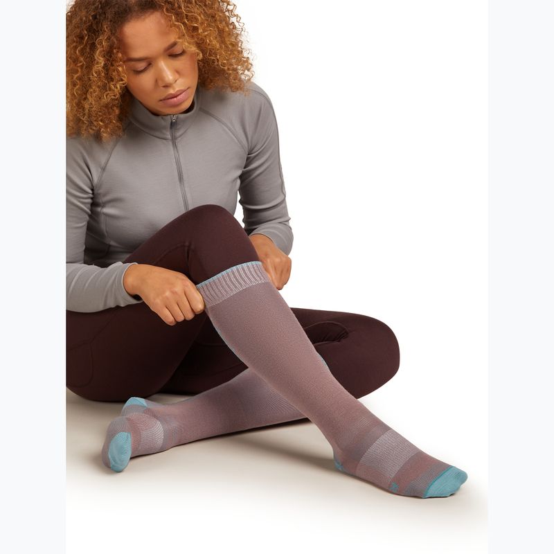 Moteriškos slidinėjimo kojinės icebreaker Merino Ski+ Ultralight OTC summit/hydro 4