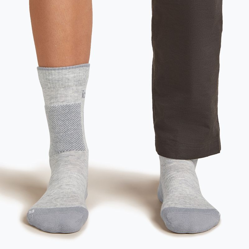 Moteriškos kojinės icebreaker Merino Hike+ Medium Crew blizzard heather/alloy 4