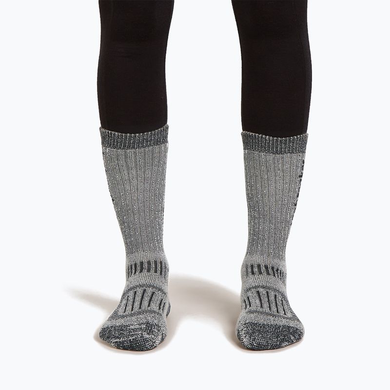 Moteriškos kojinės Icebreaker Merino Hike+ Mountaineer Mid Calf jet heather/black 3