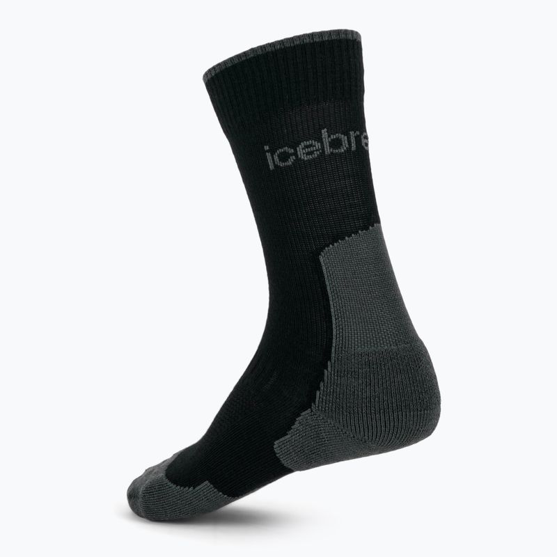 Vyriškos kojinės icebreaker Merino Hike+ Light Crew 2 pairs black/obsidian 2